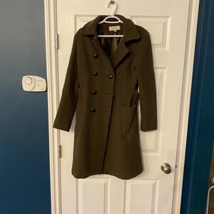 Roxy Olive Double-Breasted Women's Coat